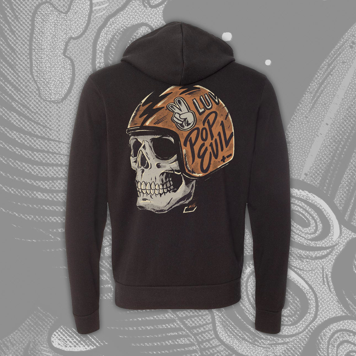 Helmet Skull Hoodie