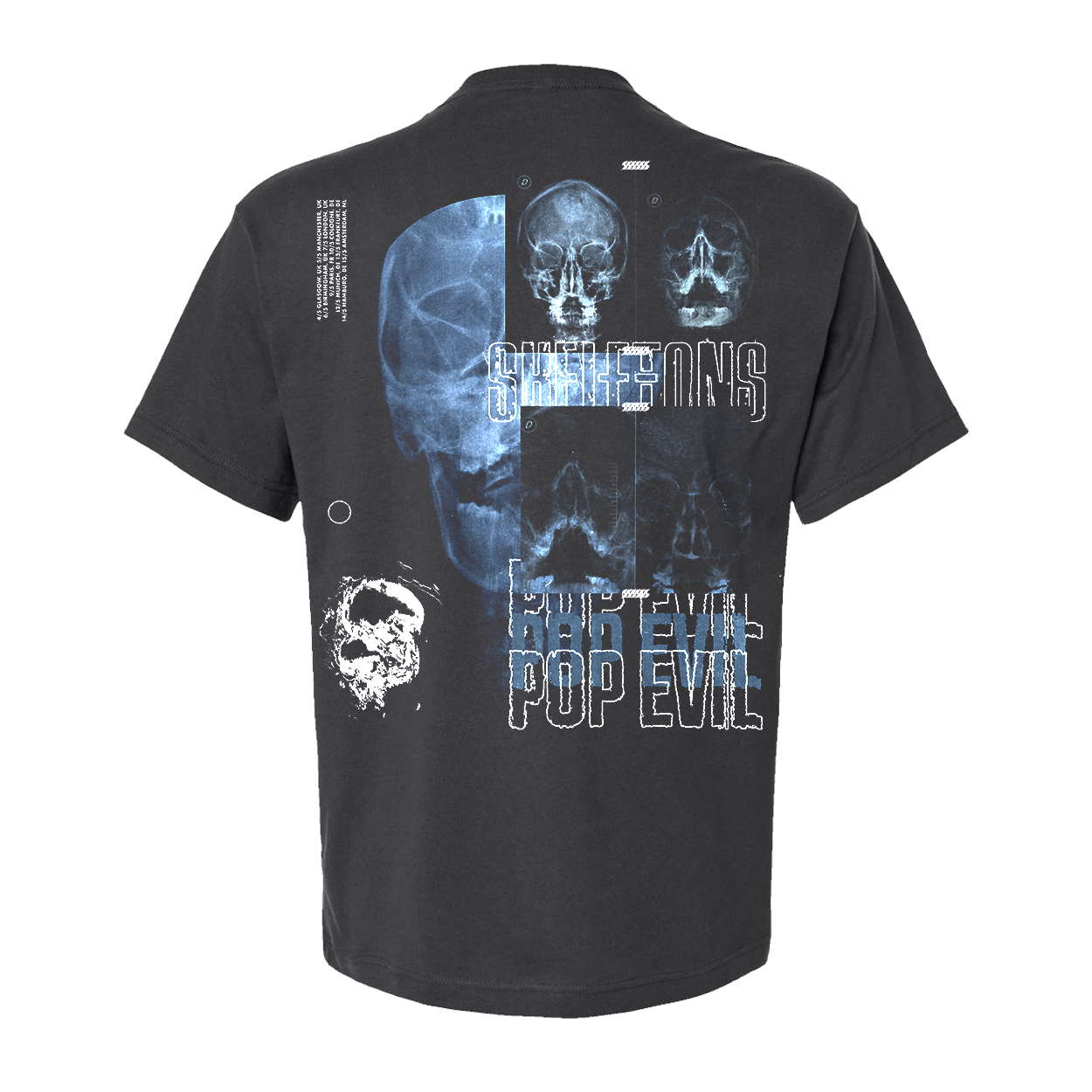 Skeletons X-Ray European Tour Tee